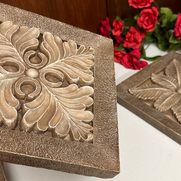 Better Home and Gardens collections Botanical leaves plaques - Picture 7 of 10